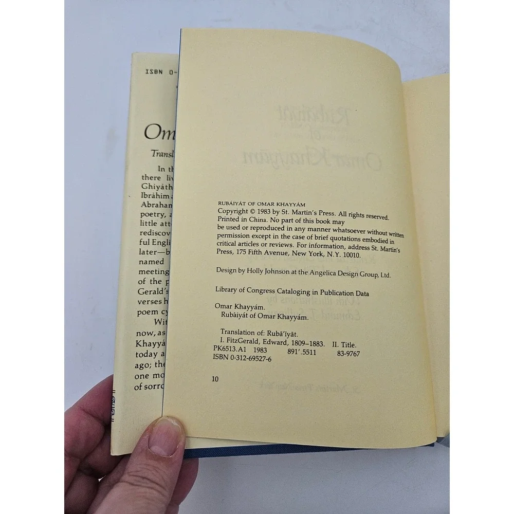 Rubáiyát of Omar Khayyám Vintage Poetry Book‎ Decorative Gift Hardcover